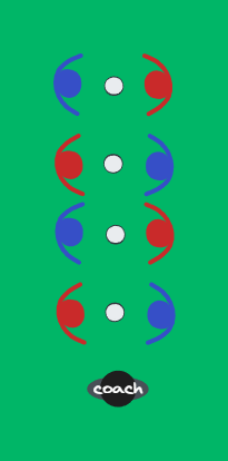 football drill: Wer kommt zuerst?